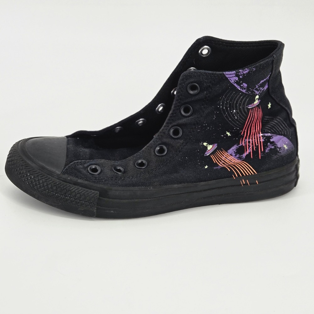 Converse Chuck Taylor Alien Spaceship High Top Sneaker Black Womens 6.5 Mens 4.5